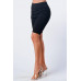 Zip Up Biker Shorts