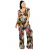 Plus Knitted Color Painting 2 Piece Pants Set