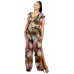 Plus Knitted Color Painting 2 Piece Pants Set