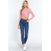 Crew Neck Knotted Crop Sweater