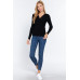 Long Slv V-neck Knotted Sweater