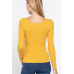 Long Slv V-neck Knotted Sweater