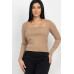 Shirred Square Neck Top