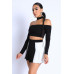 Choker Off-shoulder Top Set