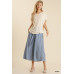 Short Sheer Dolman Sleeve Scoop Neck Top With Side Slit