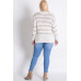 Plus Sweater With Stripe Detail