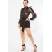 Lace And Crochet Top Detailed Fashion Romper