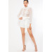 Lace And Crochet Top Detailed Fashion Romper