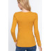Long Slv V-neck Placket Thermal Top