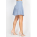 A-line Corduroy Pleated Mini Skirt