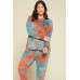 Tie-dye Printed French Terry Knit Loungewear Sets