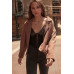 A Faux Leather And Lace Camisole Top