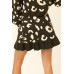 A Leopard-print Knit Mini Skirt