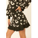 A Leopard-print Knit Mini Skirt