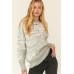 A Zebra Print Pullover Sweater