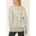 A Zebra Print Pullover Sweater