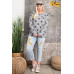 Plus Size Star Printed Poly Rayon Loose Fit Top