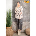 Plus Size Star Printed Poly Rayon Loose Fit Top