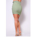 High Waisted Pleated & Belted Mini Skirt