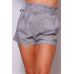High Waisted Pleated & Belted Plaid Shorts
