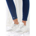 Dark Blue High-waisted With Rips Skinny Denim Jeans