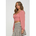 Smocked Long Sleeves Crop Top