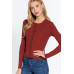 Long Slv Crew Neck Basic Cardigan