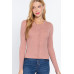 Long Slv Crew Neck Basic Cardigan