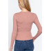 Long Slv Crew Neck Basic Cardigan