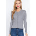 Long Slv Crew Neck Basic Cardigan