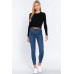 Long Slv Open Back Sweater Top