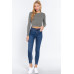 Long Slv Open Back Sweater Top