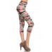 Print, Cropped Leggings In A Fitted Style With A Banded High Wais