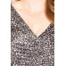 Leopard Print Shirring Plus Size Mini Dress