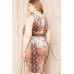 Velour Snake Print Plus Mini Dress