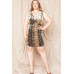 Velour Snake Print Plus Mini Dress