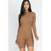 Ribbed Knit Romper