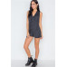 Button Down Sleeveless Romper