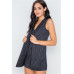 Button Down Sleeveless Romper