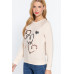 Sequins French Terry Pullover Top