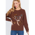 Sequins French Terry Pullover Top