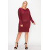 Draped Neck Long Sleeve Dress