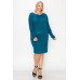 Draped Neck Long Sleeve Dress