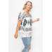 Geometric-tribal Sublimation Print Top