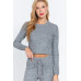 Long Slv Crew Neck Sweater Top