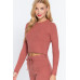 Long Slv Crew Neck Sweater Top