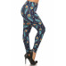 Plus Size Print, Full Length Leggings In A Slim Fitting Style With A Banded High Waist