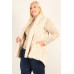 Plus Size Faux Fur Vest Jacket With Open Front, Hi-lo Hem, And Pockets