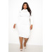 Bodycon Sweater Dress With Knot Detail