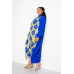 Print Drapy Shirt Maxi Dress